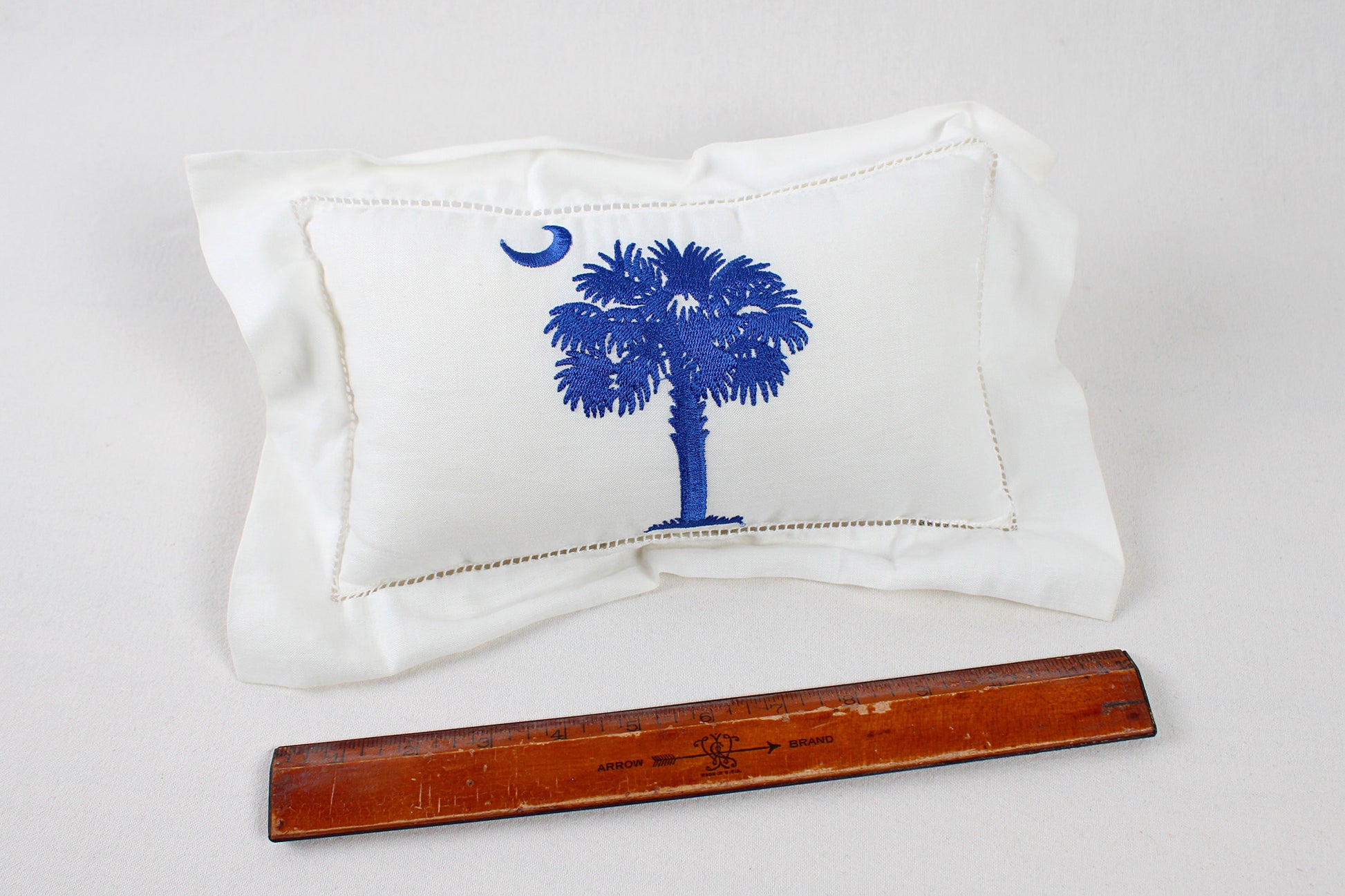South Carolina Palmetto Tree and Crescent Decorative Toss Pillow