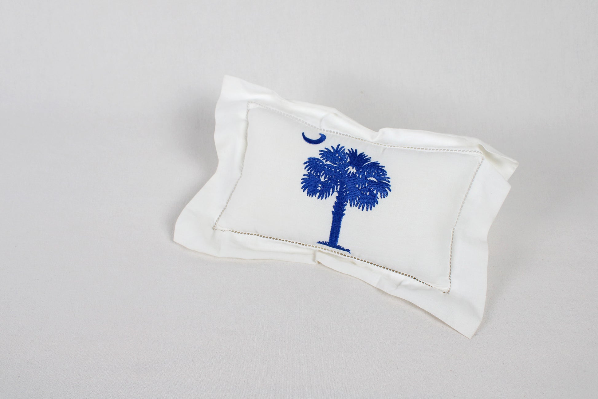 South Carolina Palmetto Tree and Crescent Decorative Toss Pillow