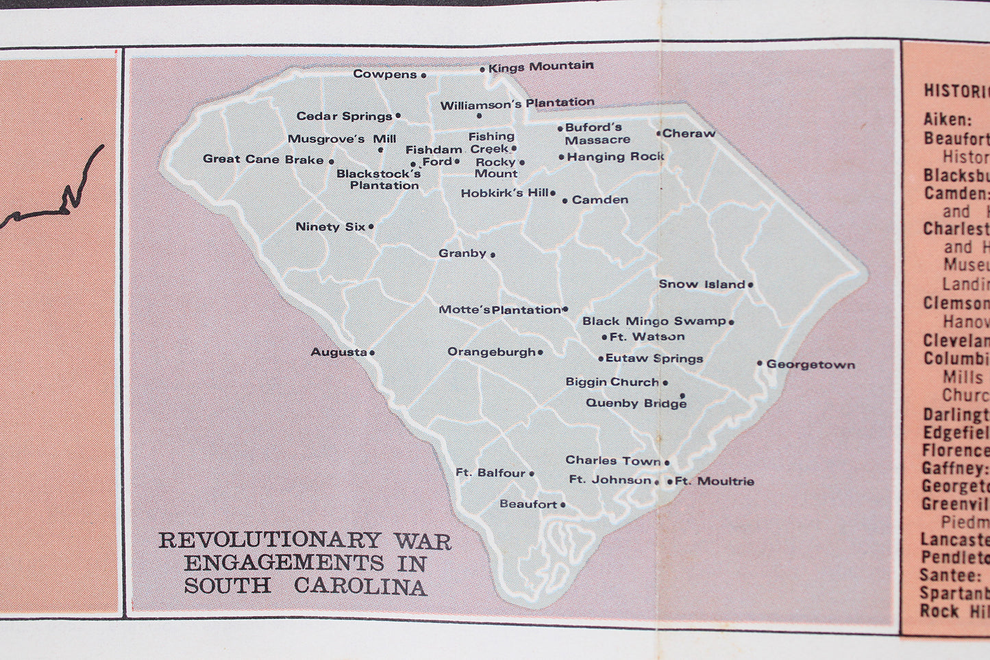 South Carolina “Tricentennial” State Highway Primary System Map, 1970
