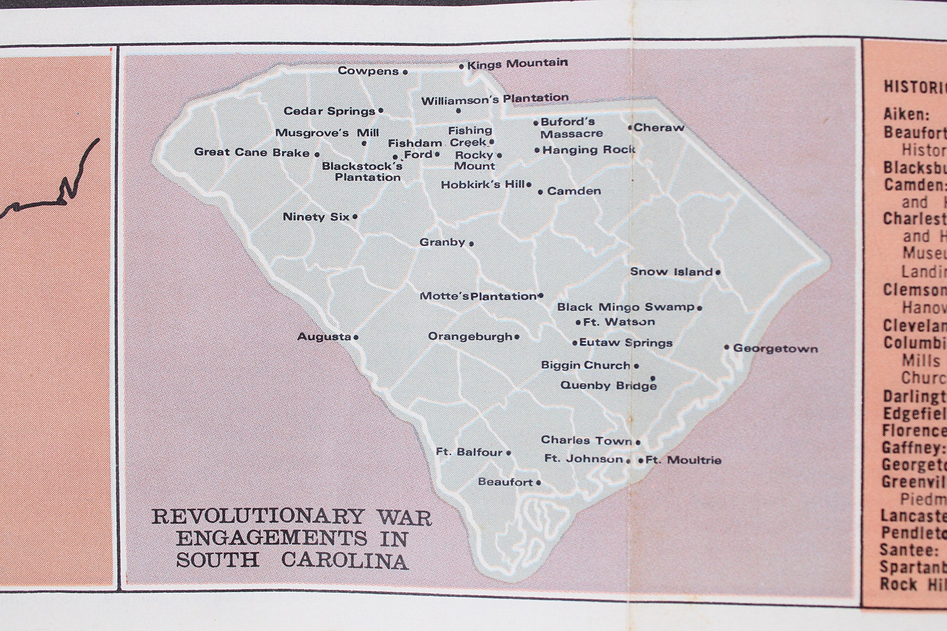 South Carolina “Tricentennial” State Highway Primary System Map, 1970