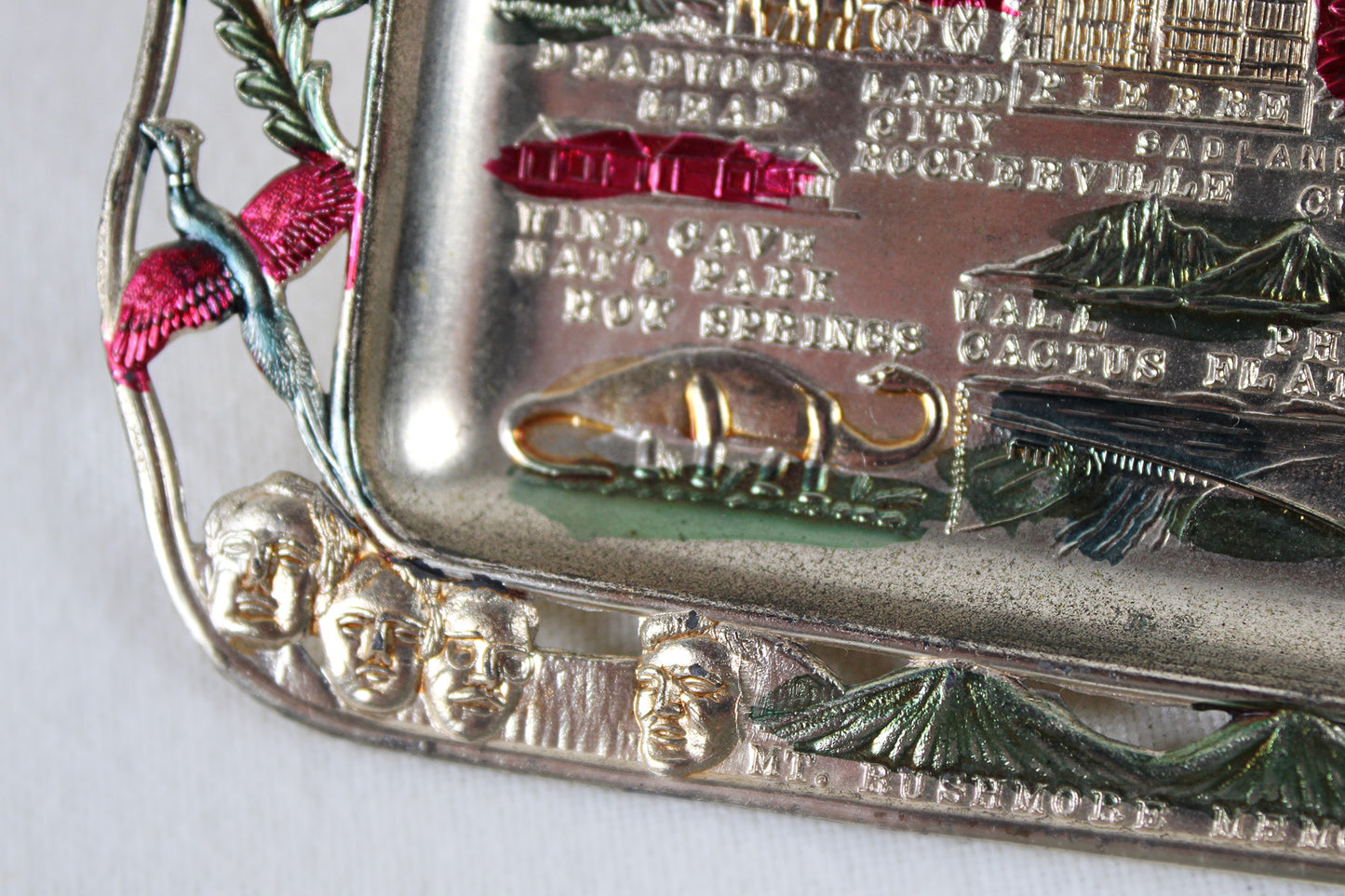 South Dakota Small Metal Tray Souvenir 