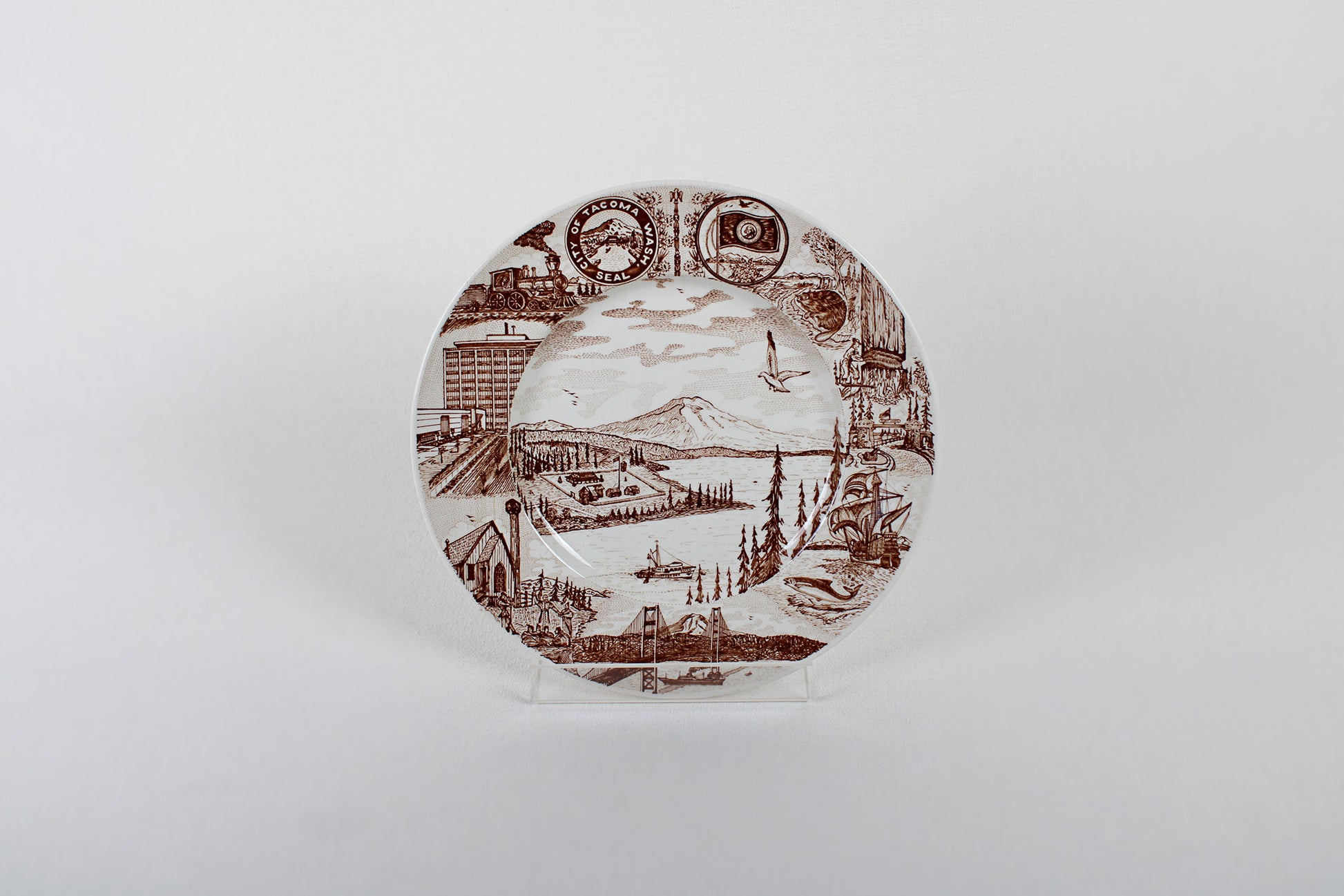 Tacoma, Washington, Souvenir Plate By Royal Staffordshire Of England