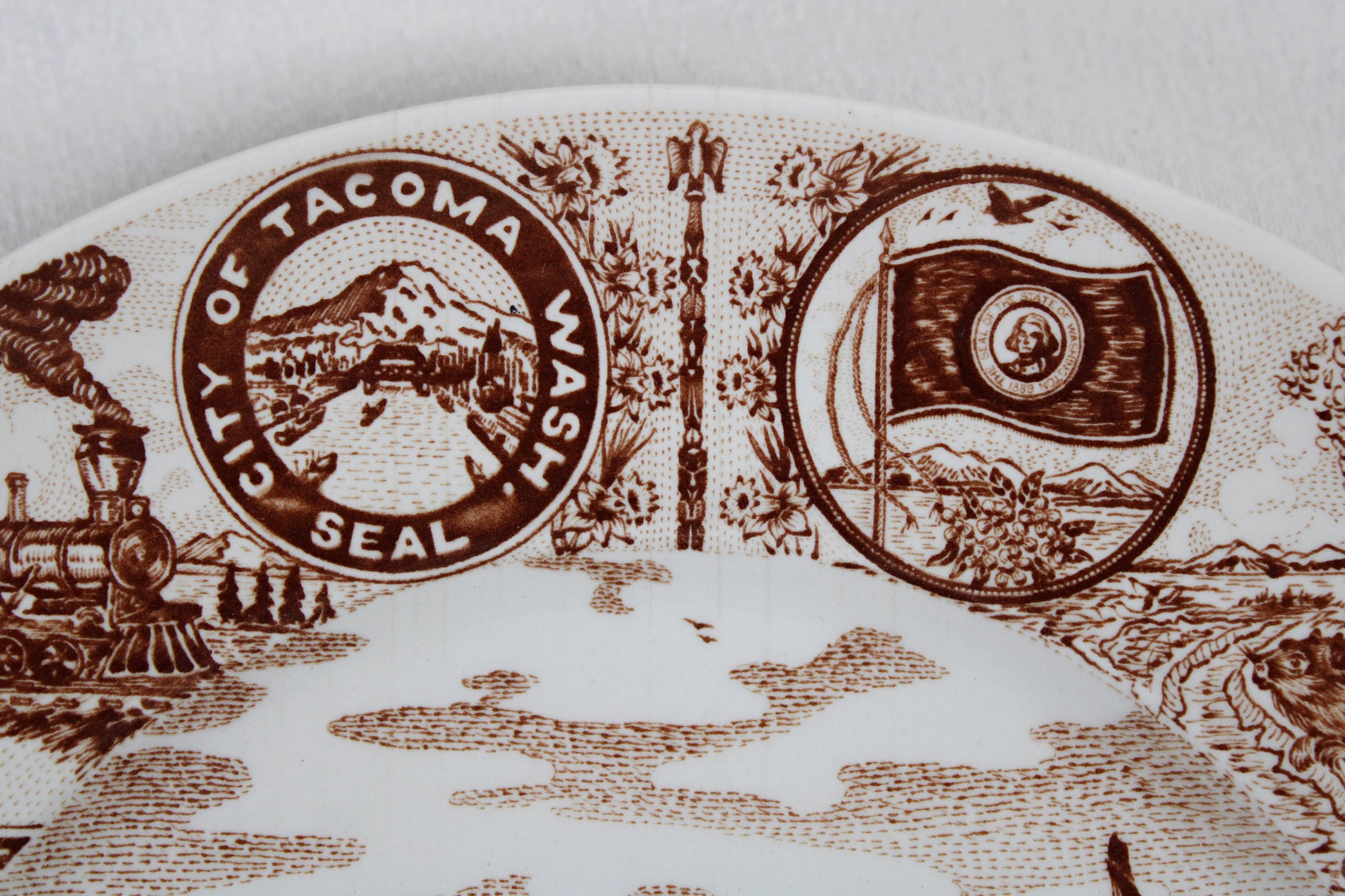 Tacoma, Washington, Souvenir Plate By Royal Staffordshire Of England
