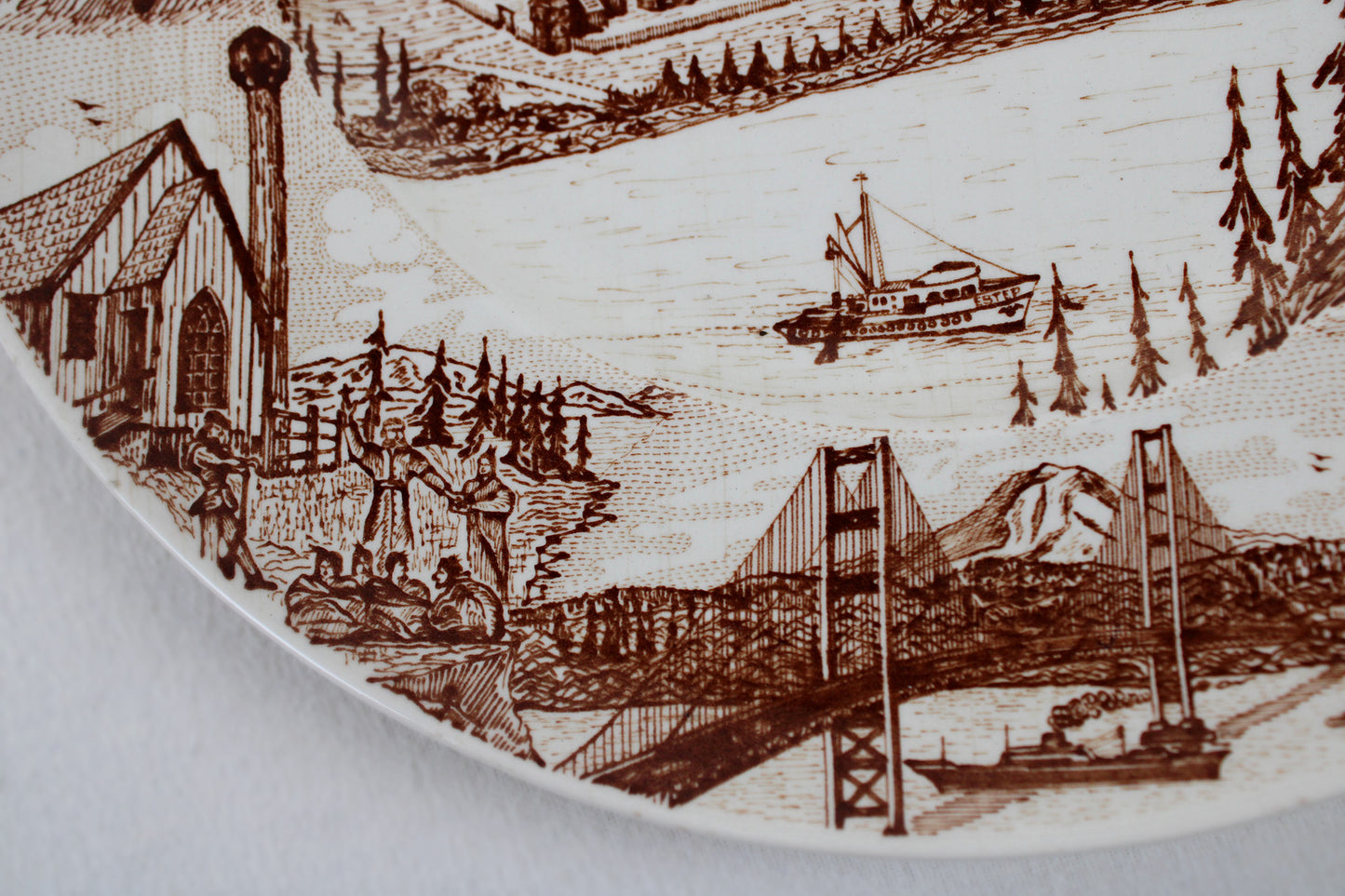 Tacoma, Washington, Souvenir Plate By Royal Staffordshire Of England