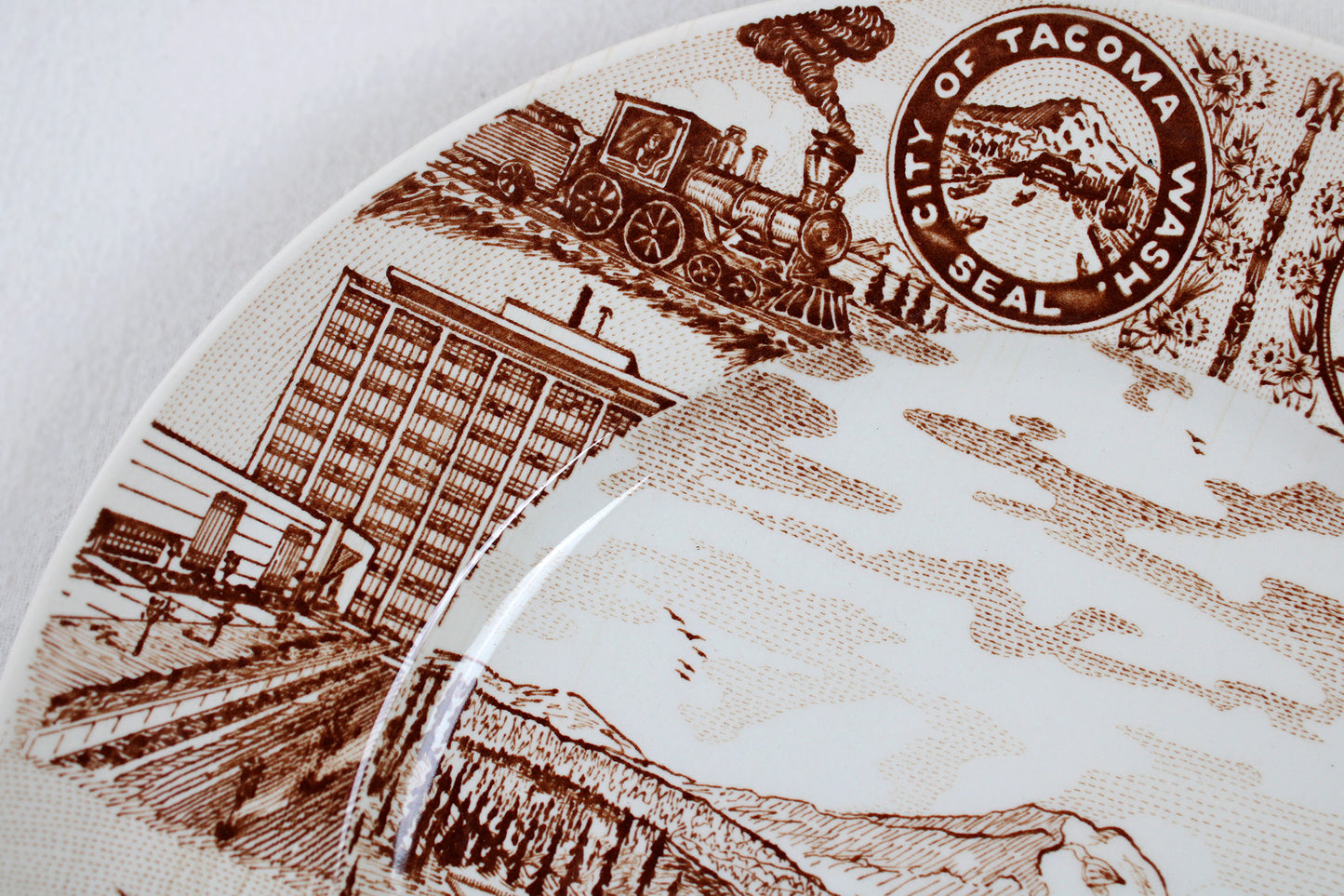 Tacoma, Washington, Souvenir Plate By Royal Staffordshire Of England