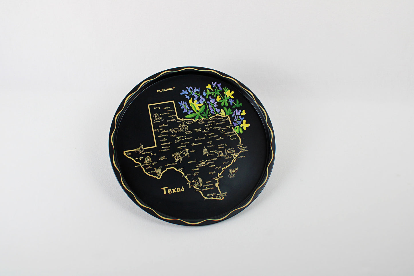 Texas Souvenir Metal Serving Tray
