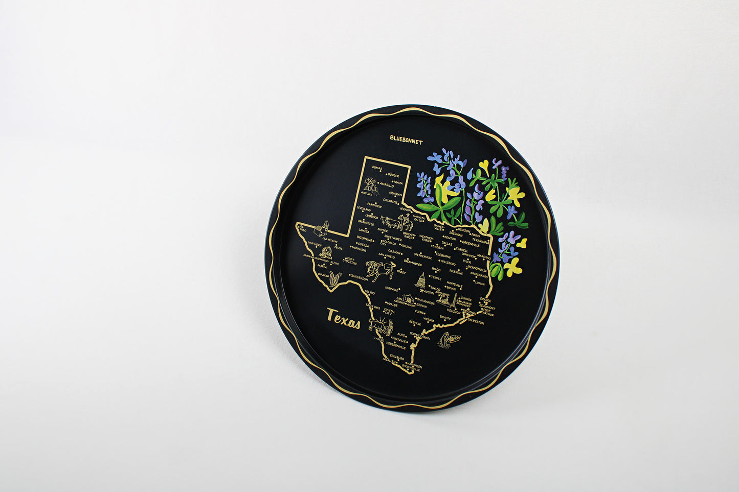 Texas Souvenir Metal Serving Tray