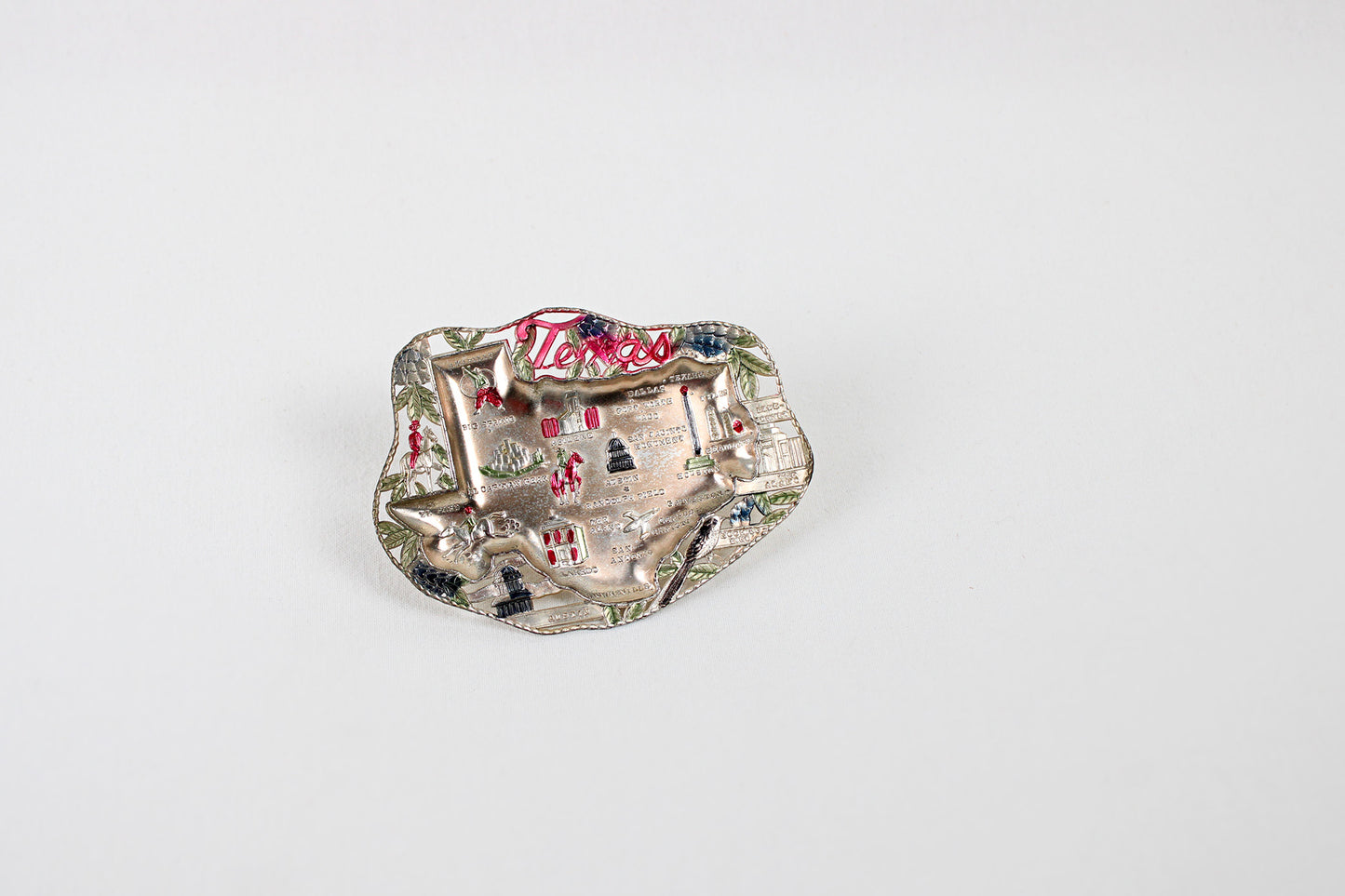 Texas Small Metal Tray Souvenir