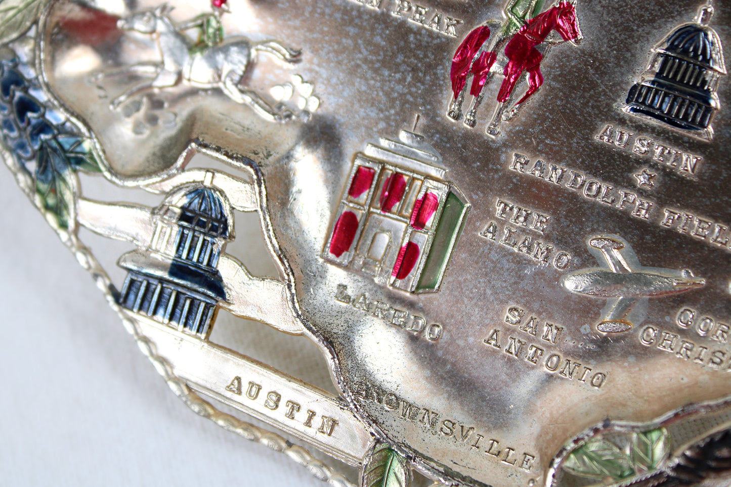 Texas Small Metal Tray Souvenir