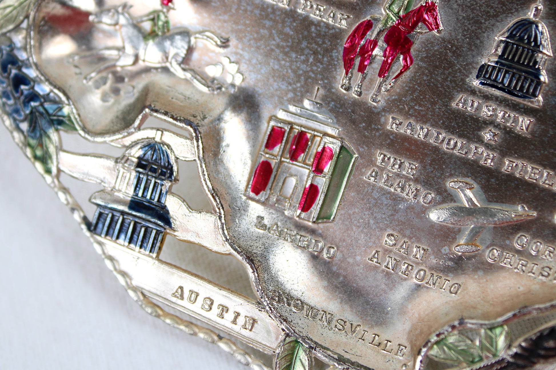 Texas Small Metal Tray Souvenir