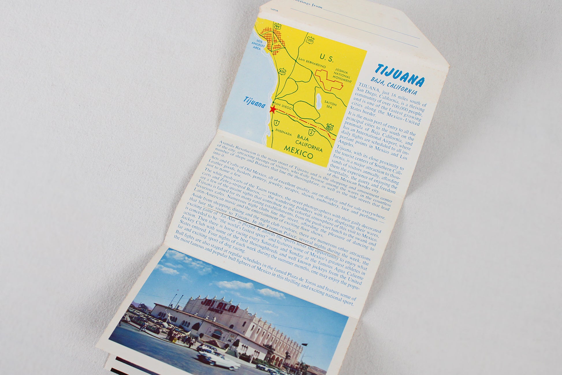 Tijuana, Mexico ¡OLE! Greetings / Accordion Postcard Set