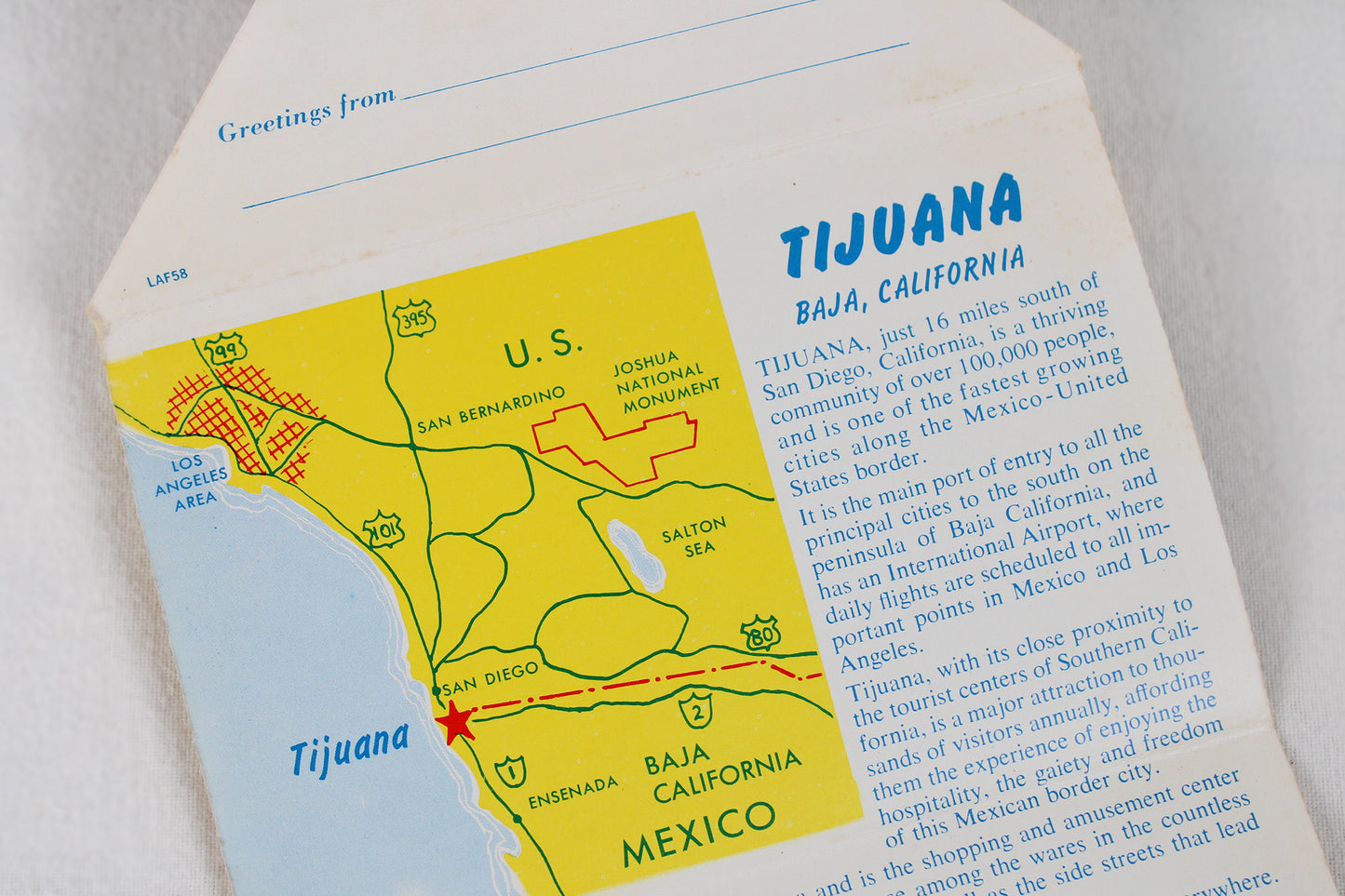 Tijuana, Mexico ¡OLE! Greetings / Accordion Postcard Set