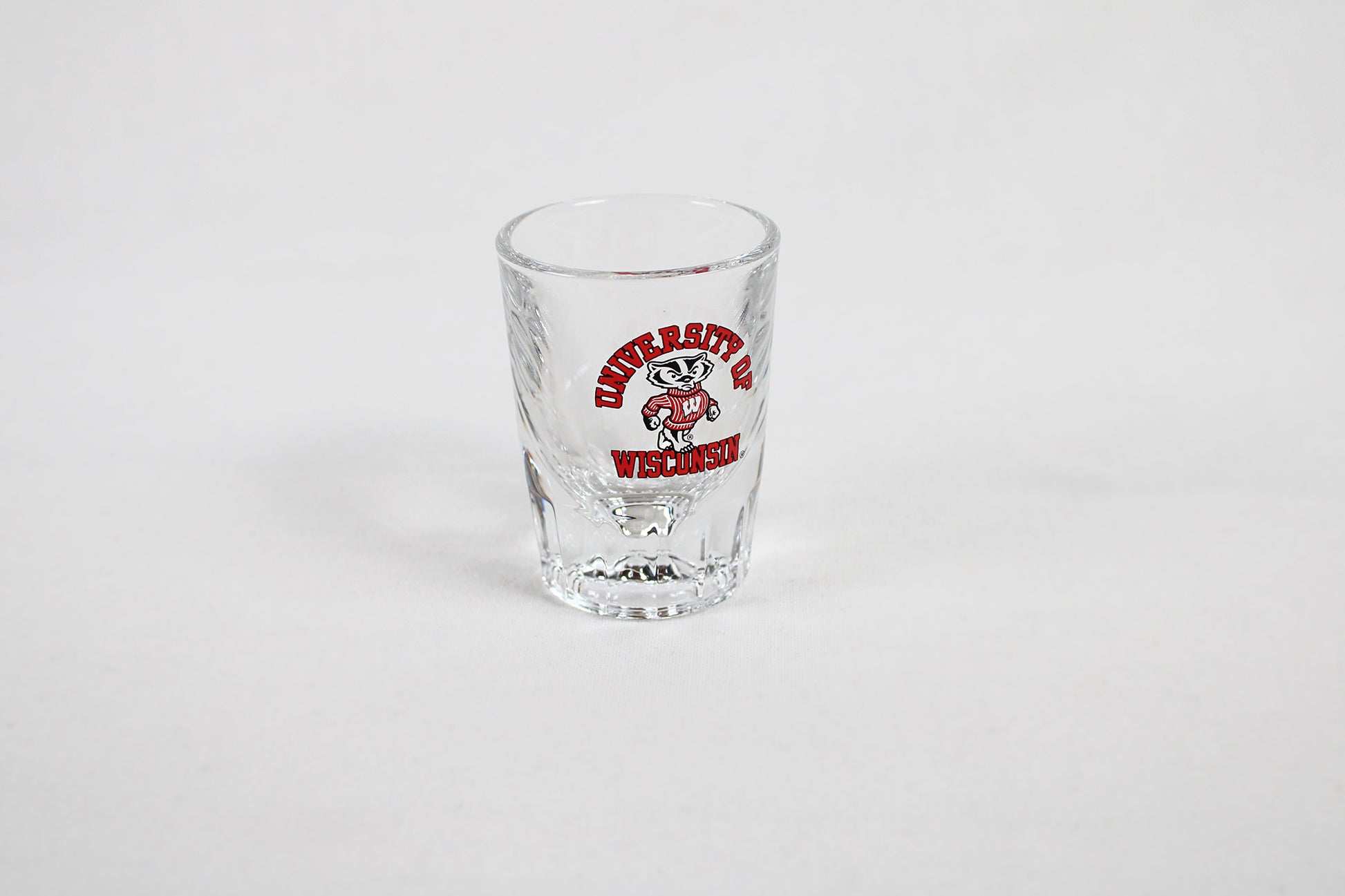 University of Wisconsin Bucky The Badger Prism Shot Glass