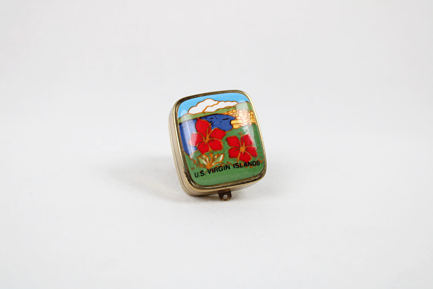 U.S. Virgin Islands Keychain Music Box Plays “Swan Lake”