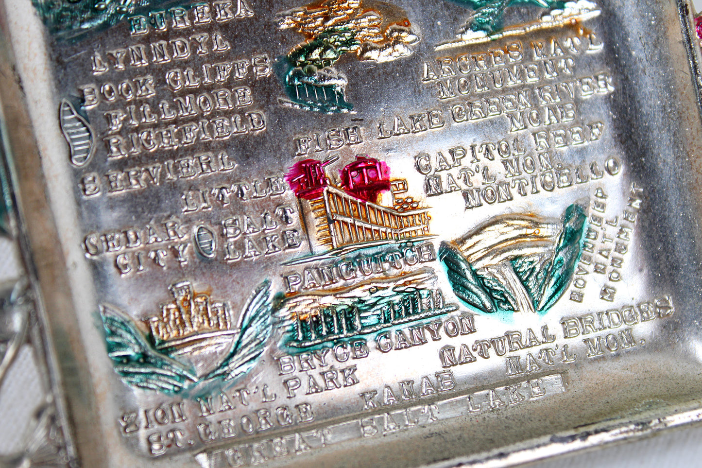 Utah Small Metal Tray Souvenir 