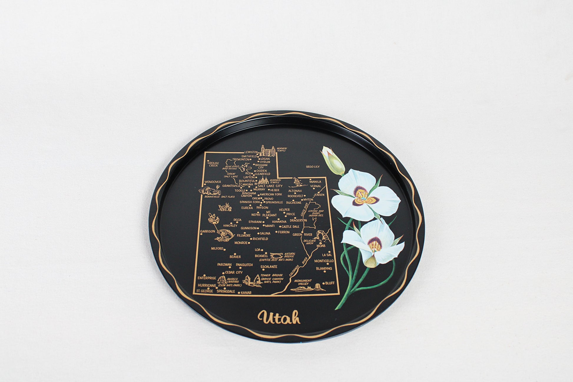 Utah Souvenir Metal Serving Tray