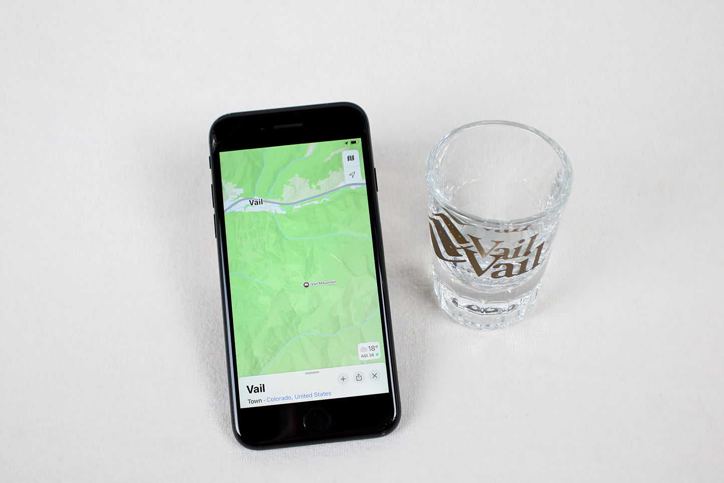 Vail, Colorado, Ski Resort Souvenir Prism Shot Glass