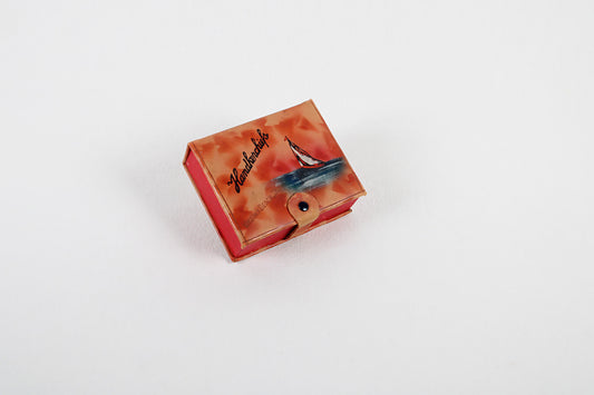 Virginia Beach, Virginia, Leather Handkerchief Holder Box