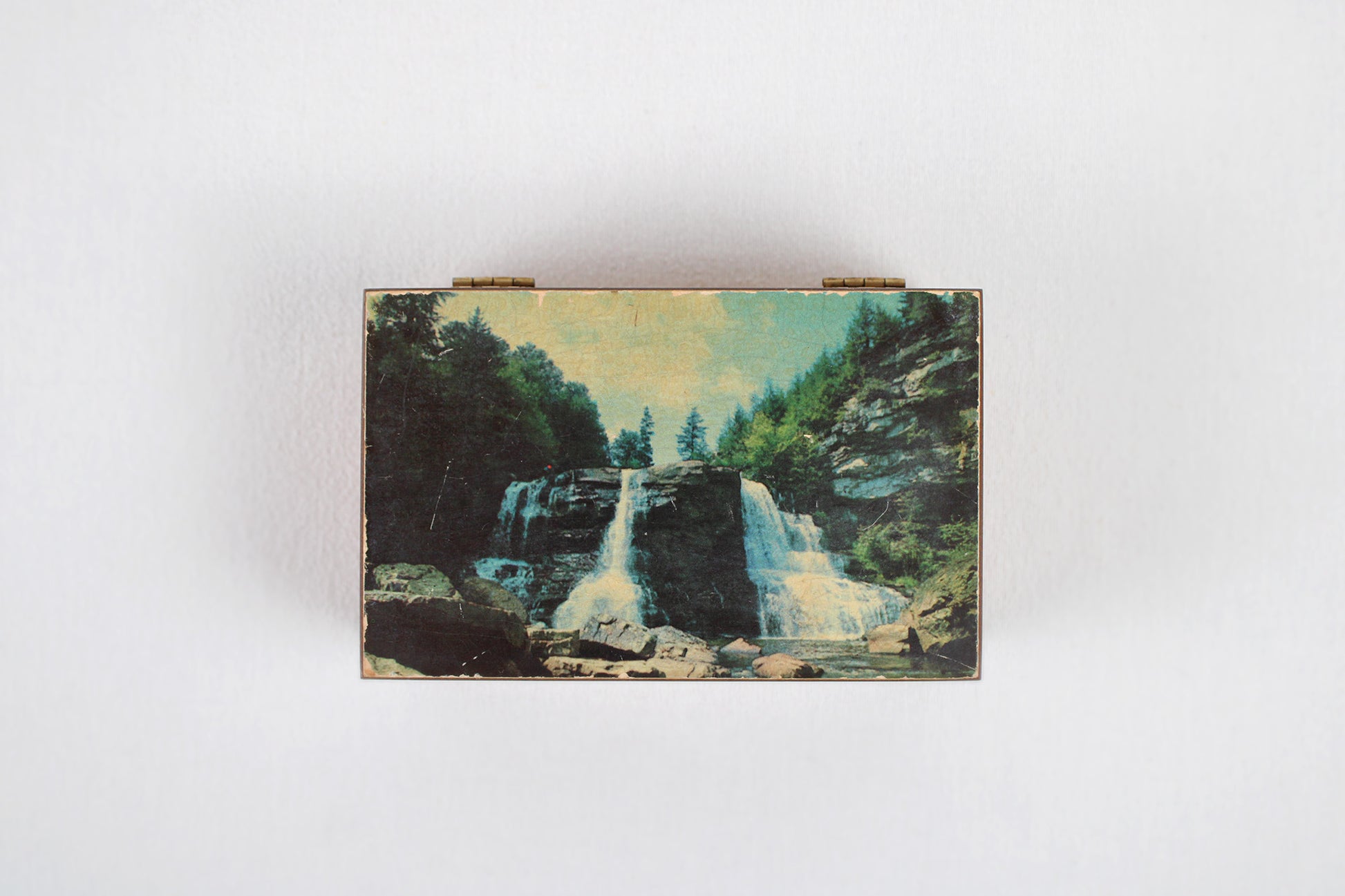 West Virginia Blackwater Falls State Park Scenic Image Cedar Stash Box