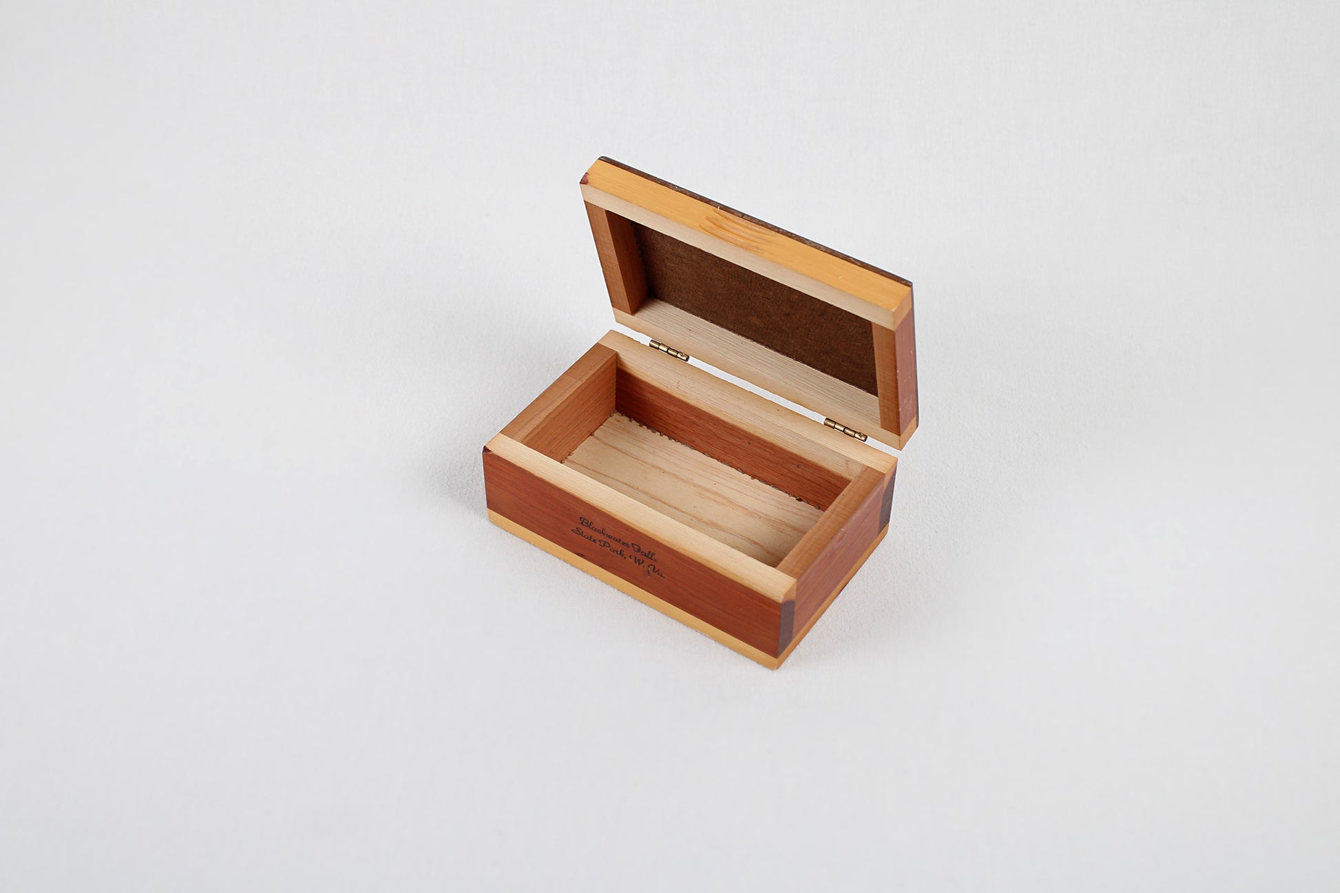 West Virginia Blackwater Falls State Park Scenic Image Cedar Stash Box