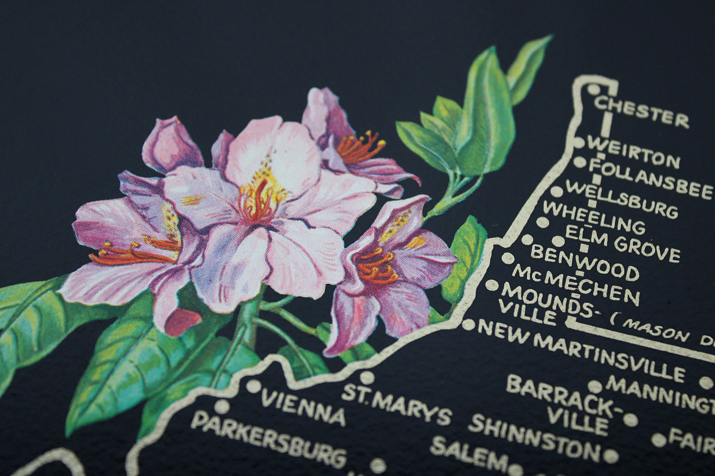 West Virginia Souvenir Metal Serving Tray