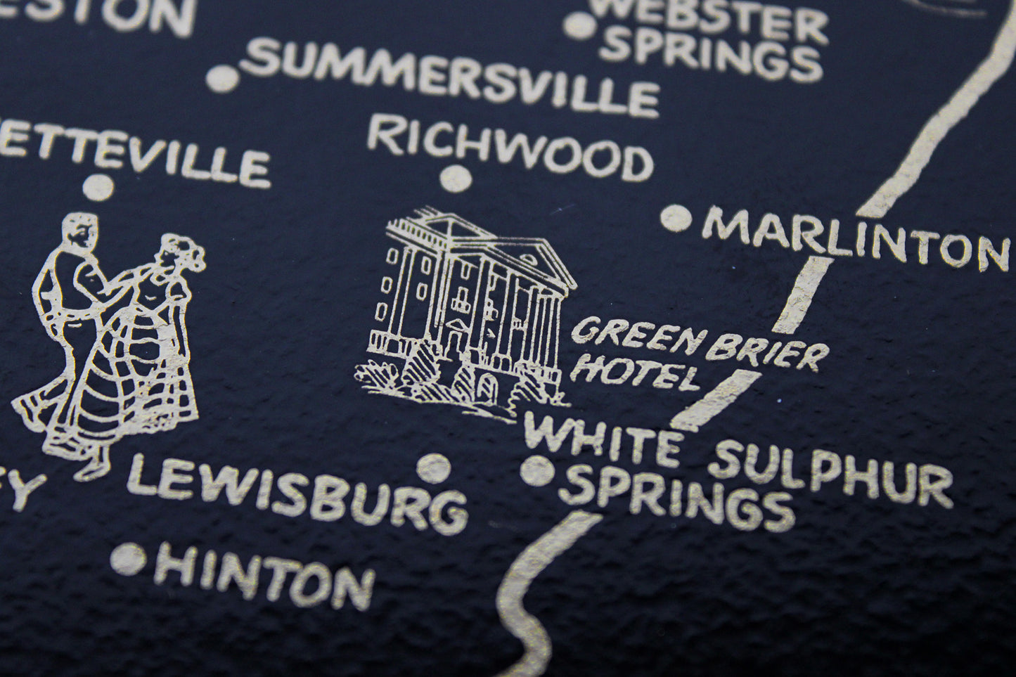 West Virginia Souvenir Metal Serving Tray