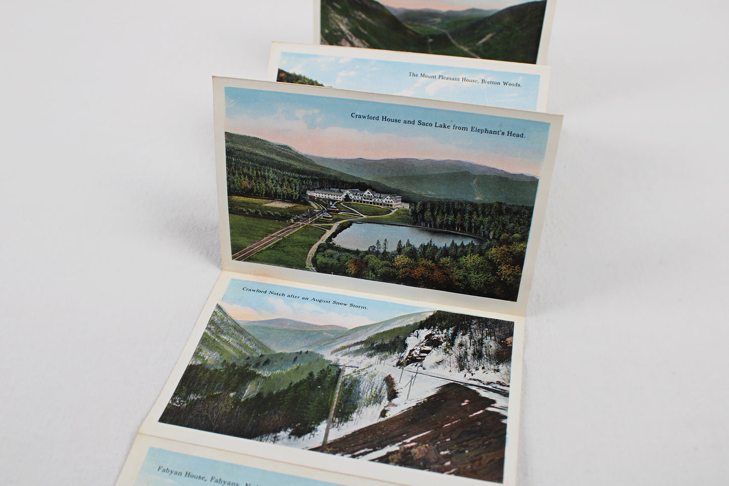 Souvenir of the White Mountains, New Hampshire Accordion Postcard Set