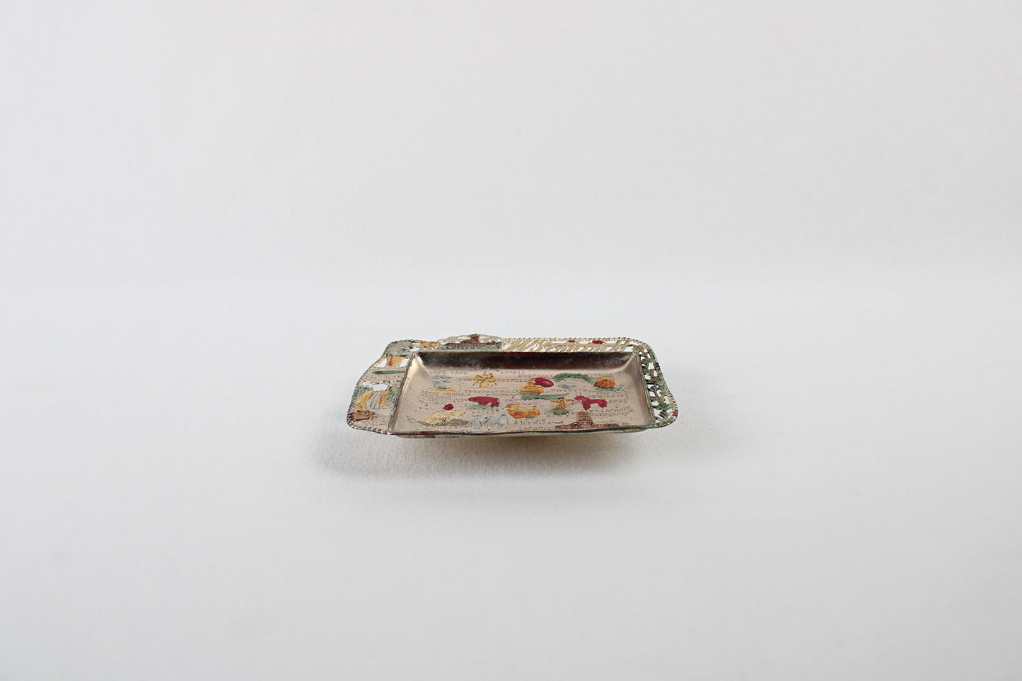 Wyoming Small Metal Tray / Ashtray Souvenir