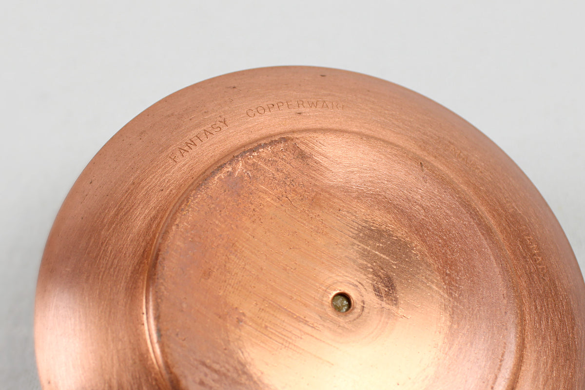Yellowstone National Park Copper Trinket Tray Showing ‘Old Faithful’