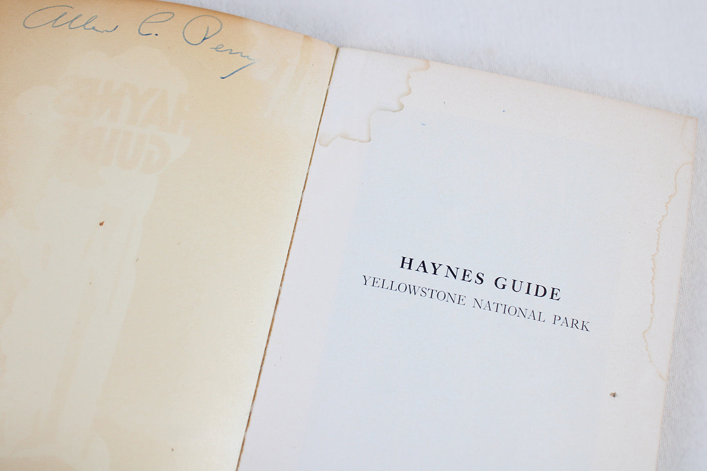 Yellowstone National Park — Haynes Guide (1956 ed.)